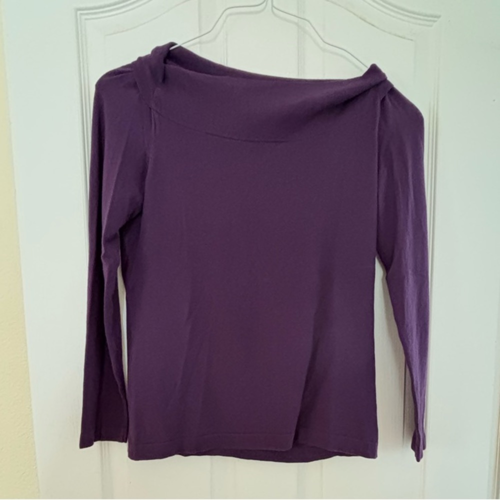 Banana Republic Purple Long Sleeve Classic Top